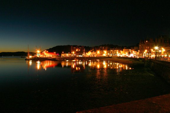 Oban - Esplanade and North Pier - Night by SeanP