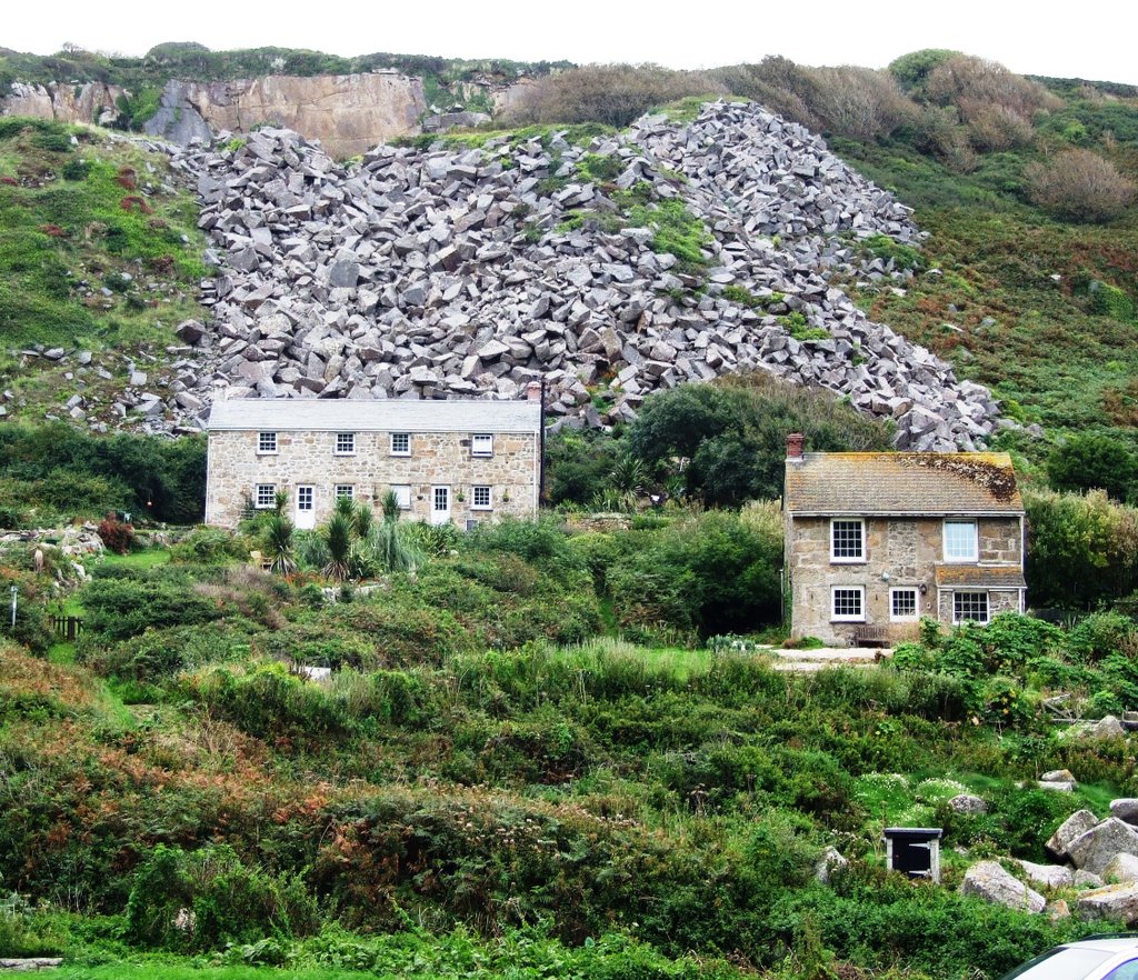 Vulnerable! - at Lamorna Cove by Mac Evans