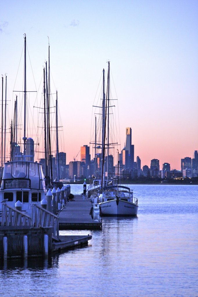 Boats at the Sandringham Yacht club by Ruth Yates