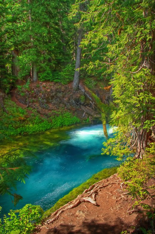 Crystal Blue Mckenzie River Oregon by © Michael Hatten http://www.sacred-earth-stud