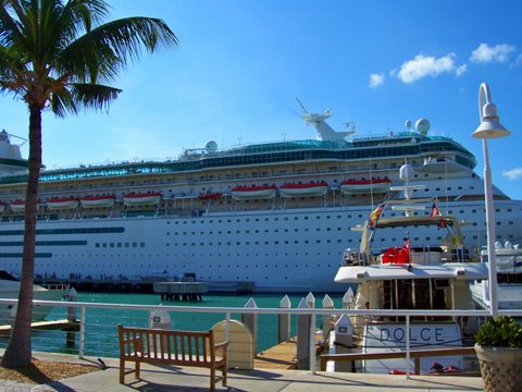 Majesty of the Seas docked in Key West by JohnNJ