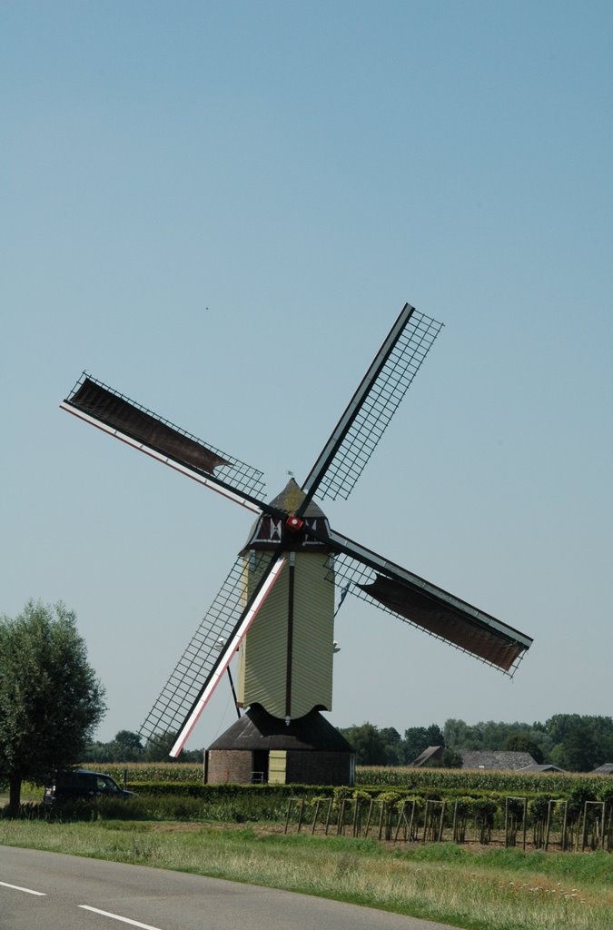 De Hamse molen/De Ster bij Wanroij by René Speur