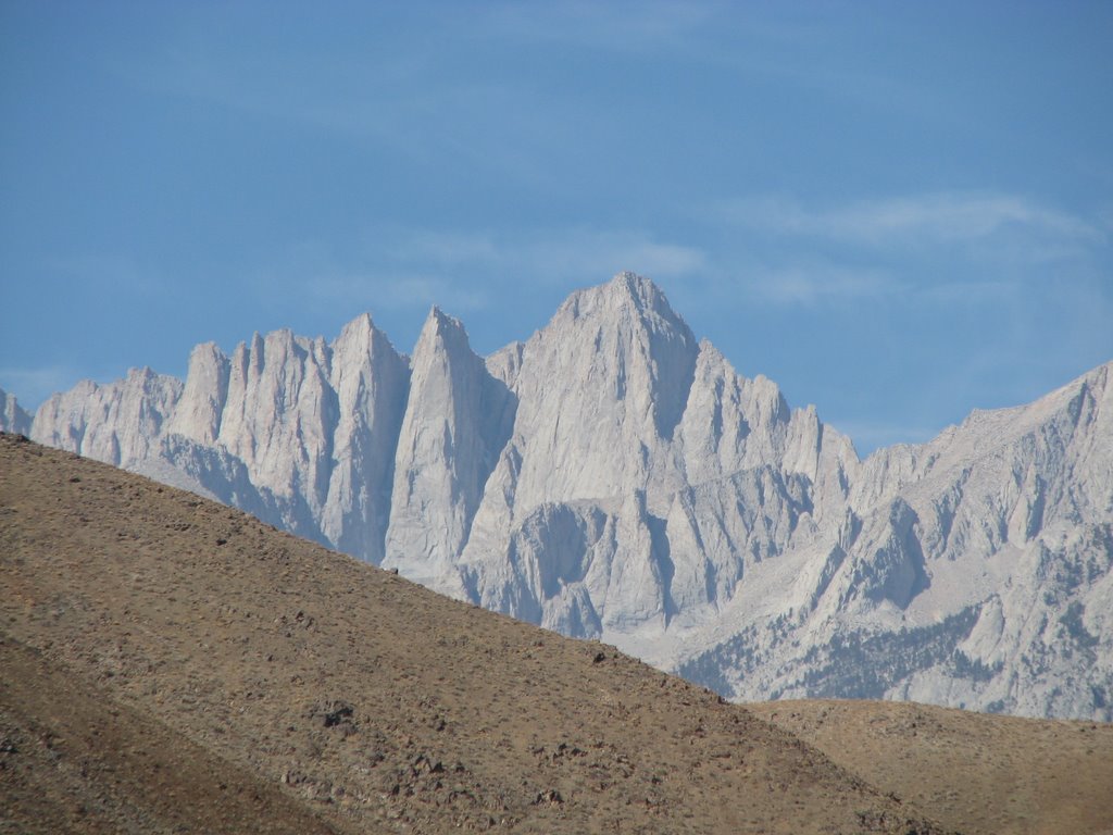 Mt. Whitney from Hwy 395 by JayCola