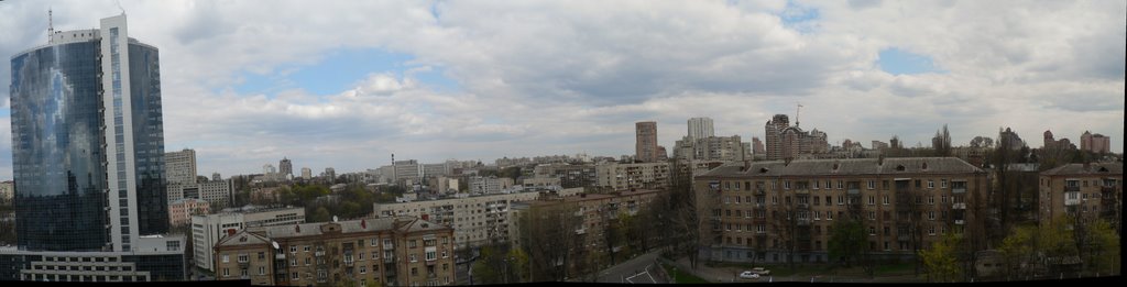 Panoramic view from President Hotel in Kiev (view to the east and south) by DXT 1