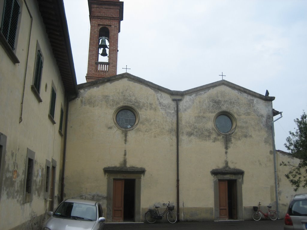 Empoli. San Pietro a Riottoli (XII sec.). La chiesa a sinistra e l'oratorio dei Santi Jacopo e Filippo (1574). by Doc Wally