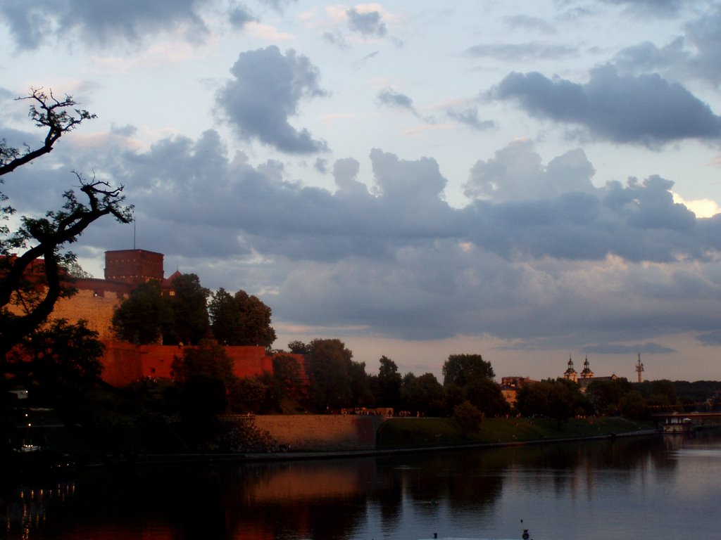 Wawel o zachodzie słońca by Żuczek