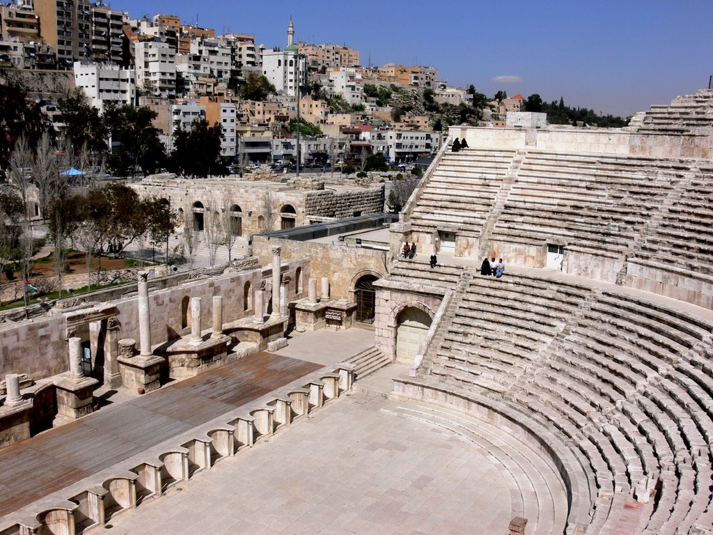 AMMAN (Capital de Jordania). 04. Teatro romano. by Carlos Sieiro del Nido