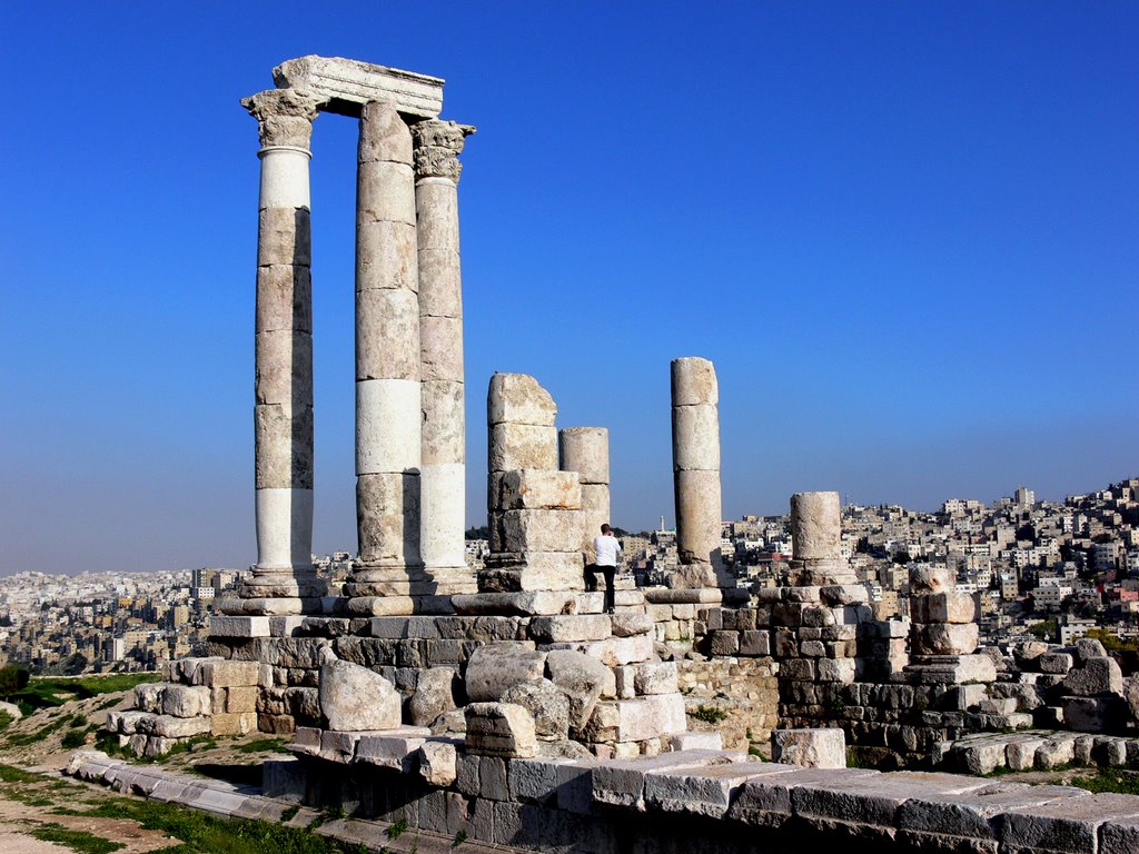 AMMAN (Capital de Jordania). 15. Templo de Hércules. by Carlos Sieiro del Nido