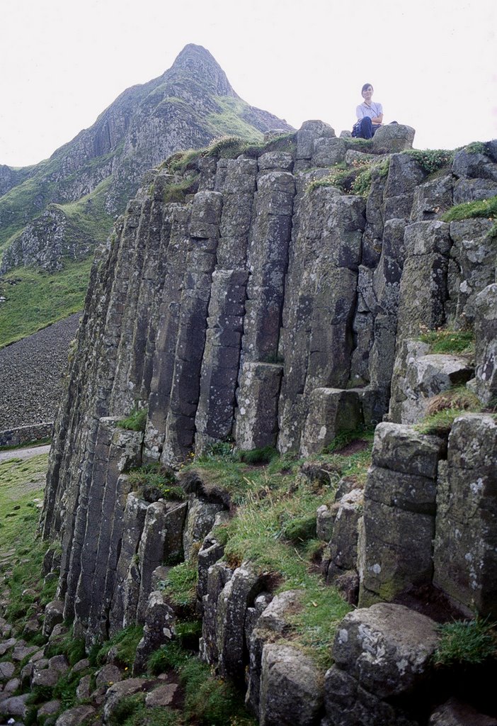 Marta a Giant's Causeway, agosto 1996 by Marco Ferrari