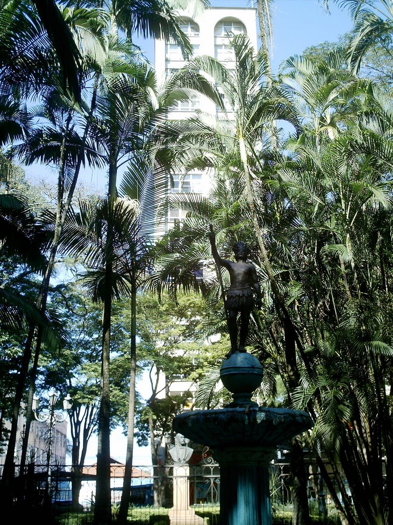 Estátua da praça central by Eduardo Mezzonato