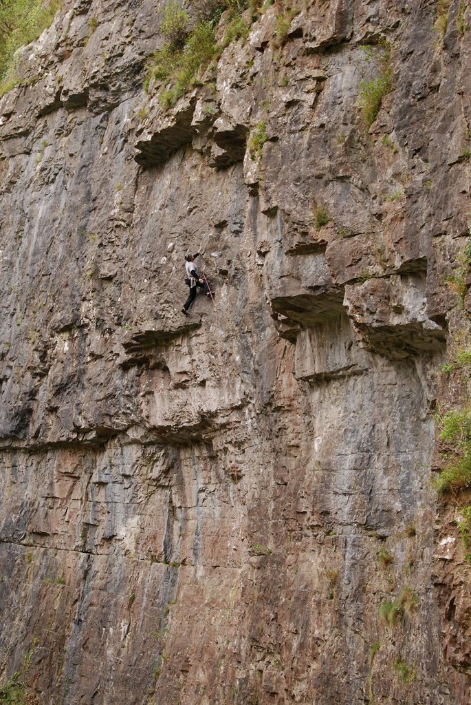 Climbing Cheddar gorge by Ryan Duffy