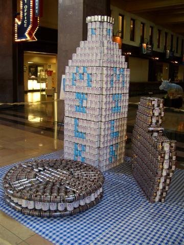 Cookies and milk, made of packaged food, Union Station, Kansas City, MO by Maxine Arnoldy