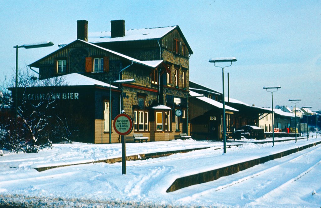 Bahnhof Radevormwald 1976 by Knut Reinhardt