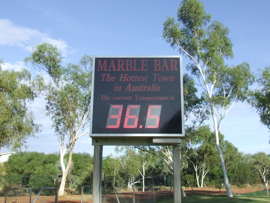 Marble Bar Temp by ajwhitton