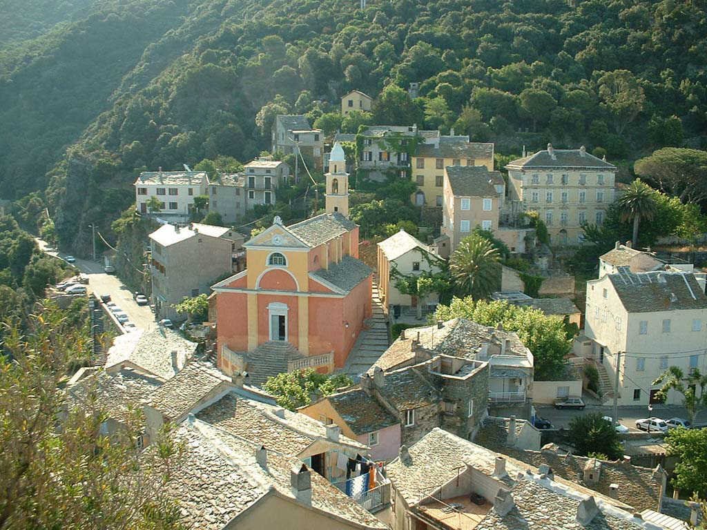 France, la Corse, le Village de Nonza avec son église rose by Roger-11