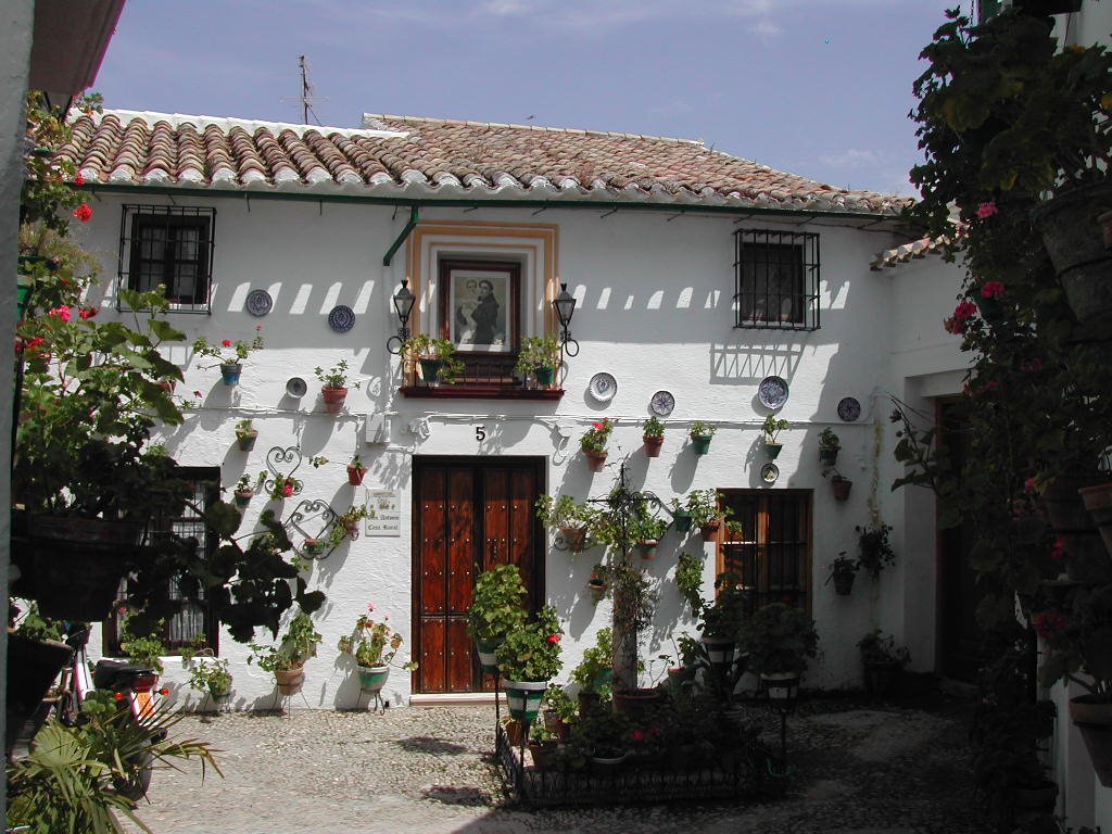 Fachada con flores (la villa de Priego) by frang