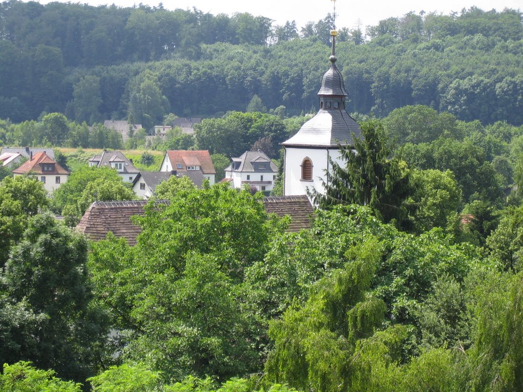 Wehrdener Kirche, Ortskern by Helmchen