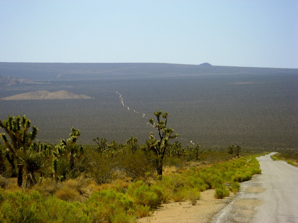 Old Mojave Rd. lookin' West by Sid Wazhere