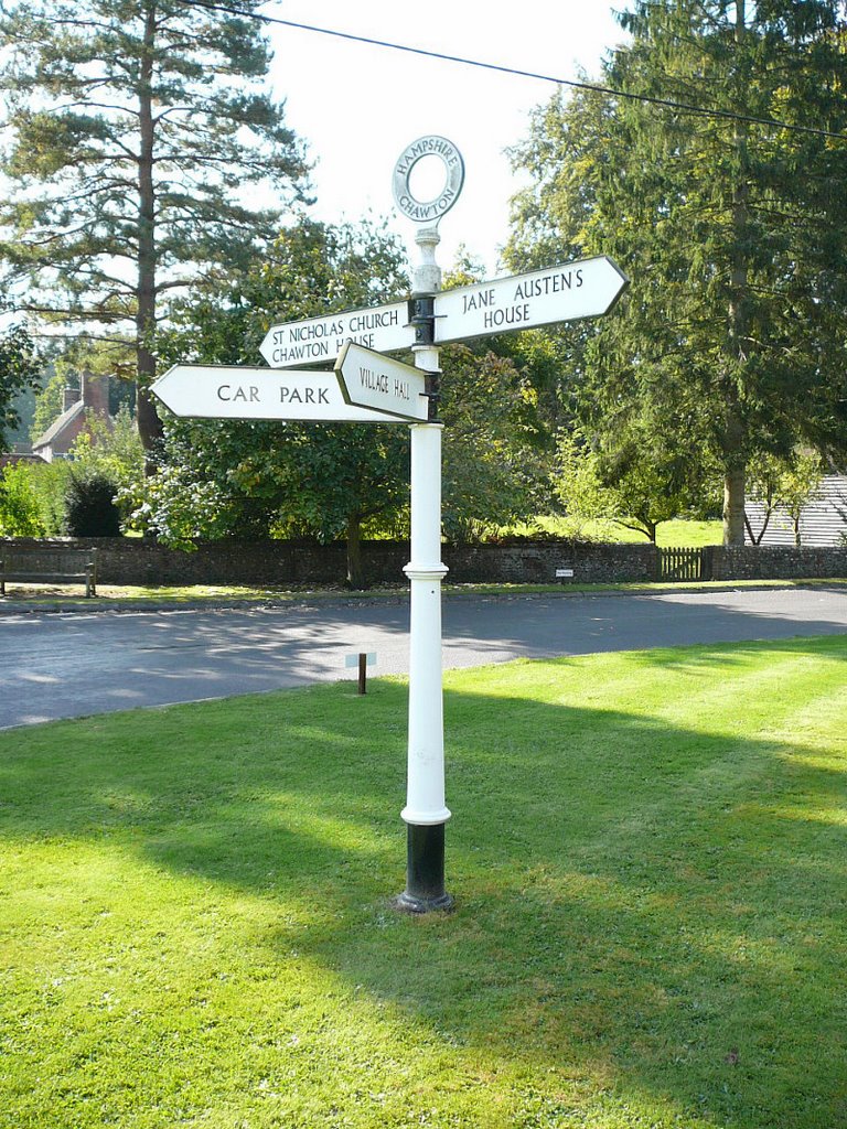 Sign at Chawton by fencer_js@yahoo.com