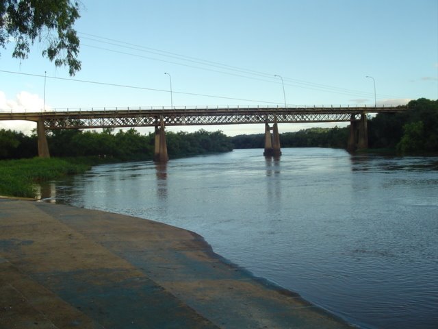 Ponte sobre o Rio Iguaçu - São Mateus do Sul - PR by Claudio S. A.