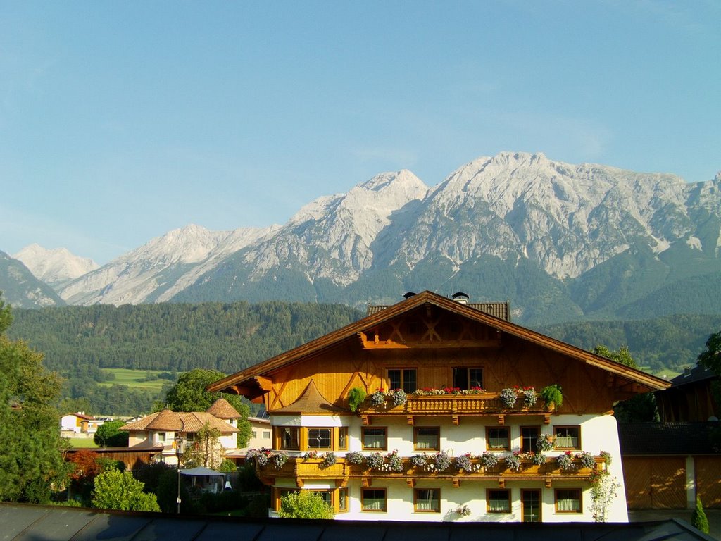 Vue depuis l'hotel landgasthof jagerwirt à Volders by France-42