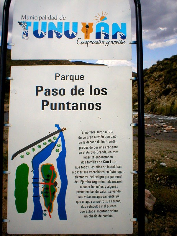 Cartel explicativo Paso de los Puntanos by ora-rio