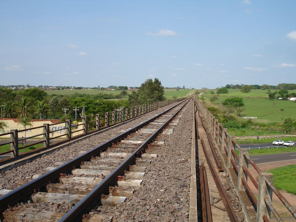 Leito da Ponte Ferroviária sobre a SP300 (Rod. Mal Rondon) by Marcelo Szk