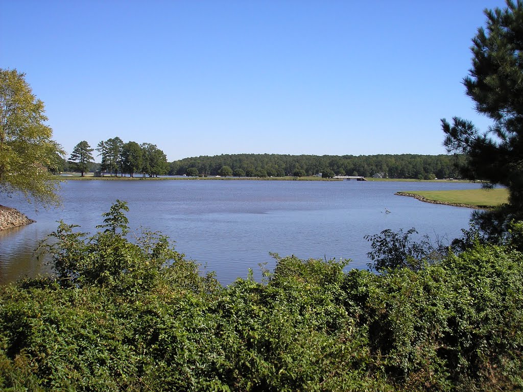 Looking over lake Trace at entrance---st by SteveTysinger