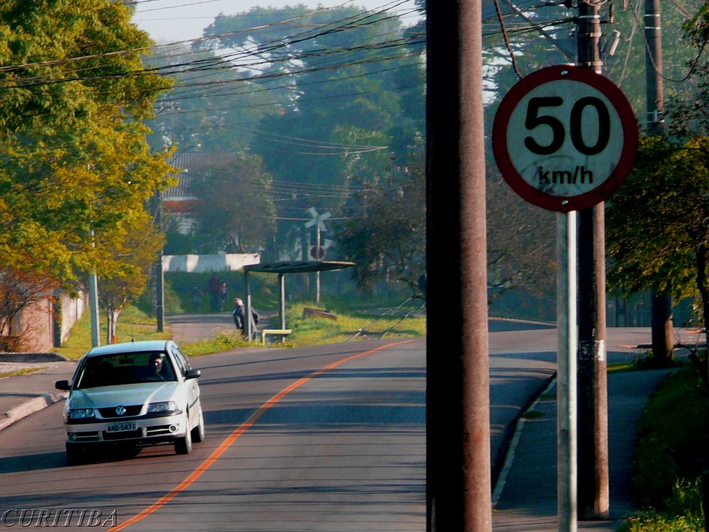 Placa de sinalização - Limites de velocidade , Barreirinha by Augusto Janiscki Junior by Augusto Janiscki Junior