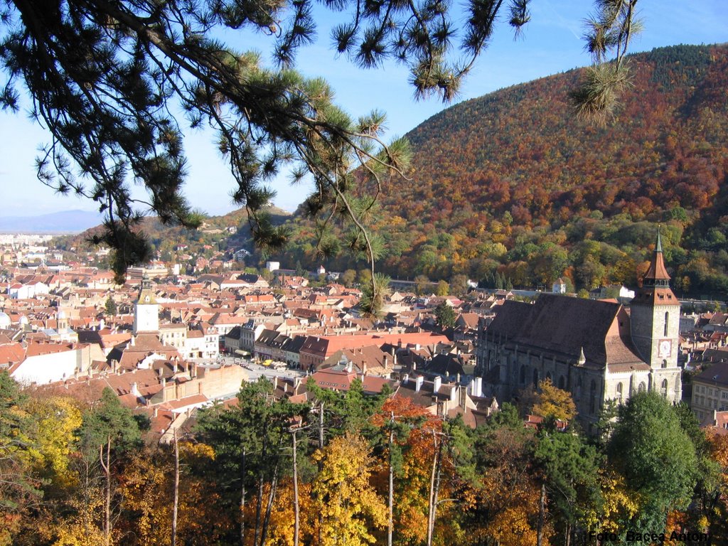 Piaţa Sfatului şi Biserica Neagră din Braşov, Transilvania, oct.2006 (Foto: Bacea Anton) by Anton Bacea