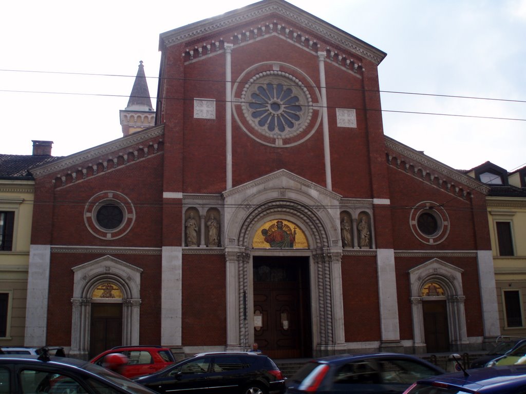 Serie Edifici di Milano - Chiesa del Ss Redentore - Via Palestrina by Angelo Leone (Algorad)