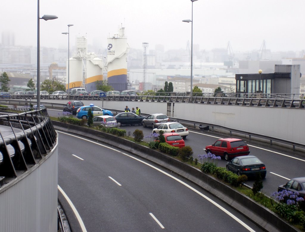 A road accident in La Coruña. by spiritualizedkaos