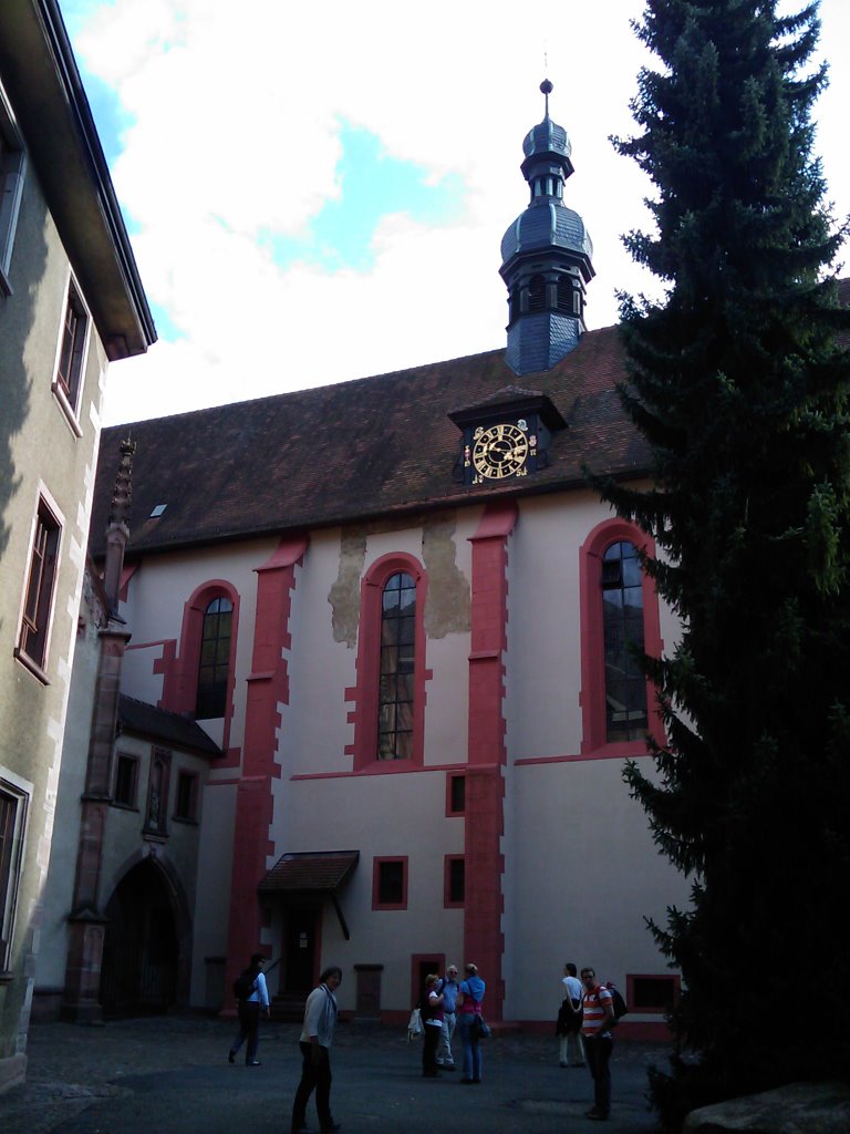 Lichtenthal Abbey, view of the abbey church (Klosterkirche) by Trintignant