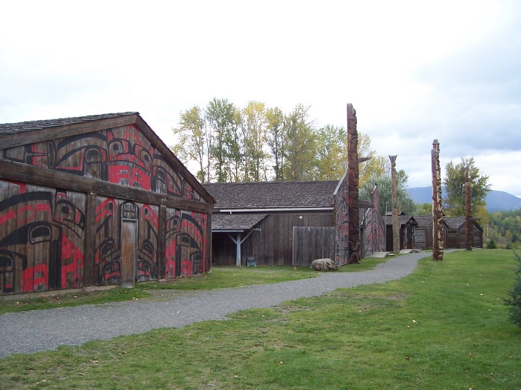 Ksan Indian Village Hazelton by Bruce Fair