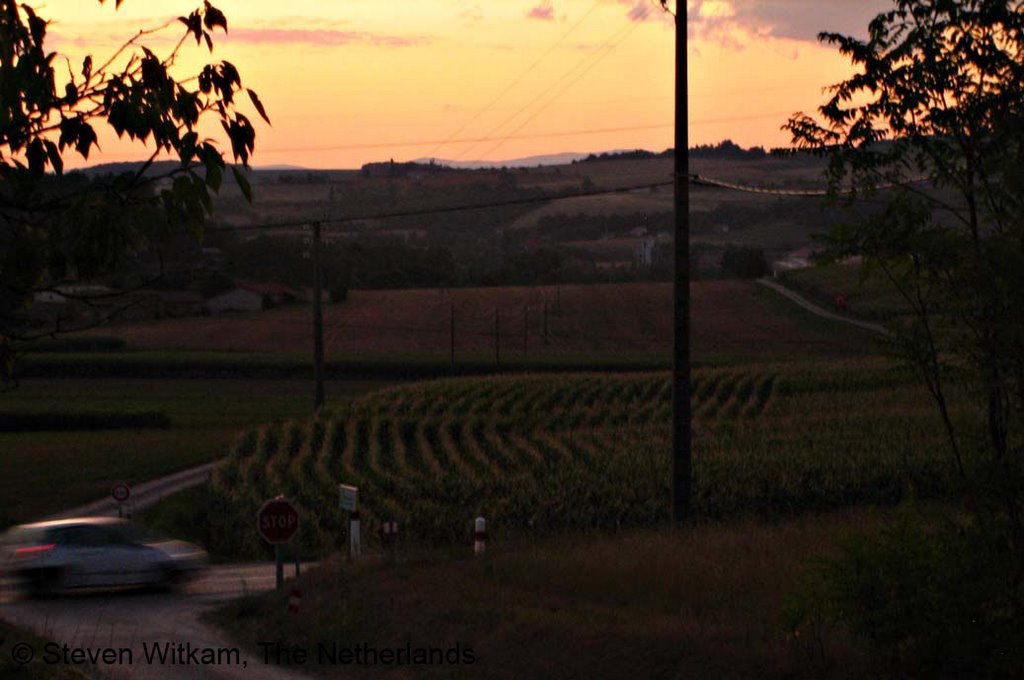 Landscape at sunset by Steven Witkam