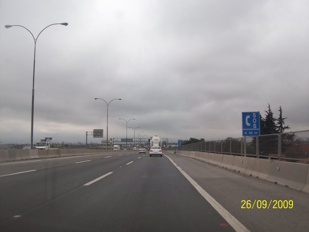 Autopista Central. San Beranrdo Chile Santiago by Ignacio Paredes