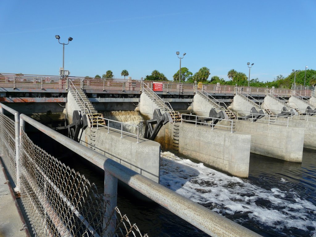 Water Control Structure, St Lucie Lock and Dam by Joanne Wilson