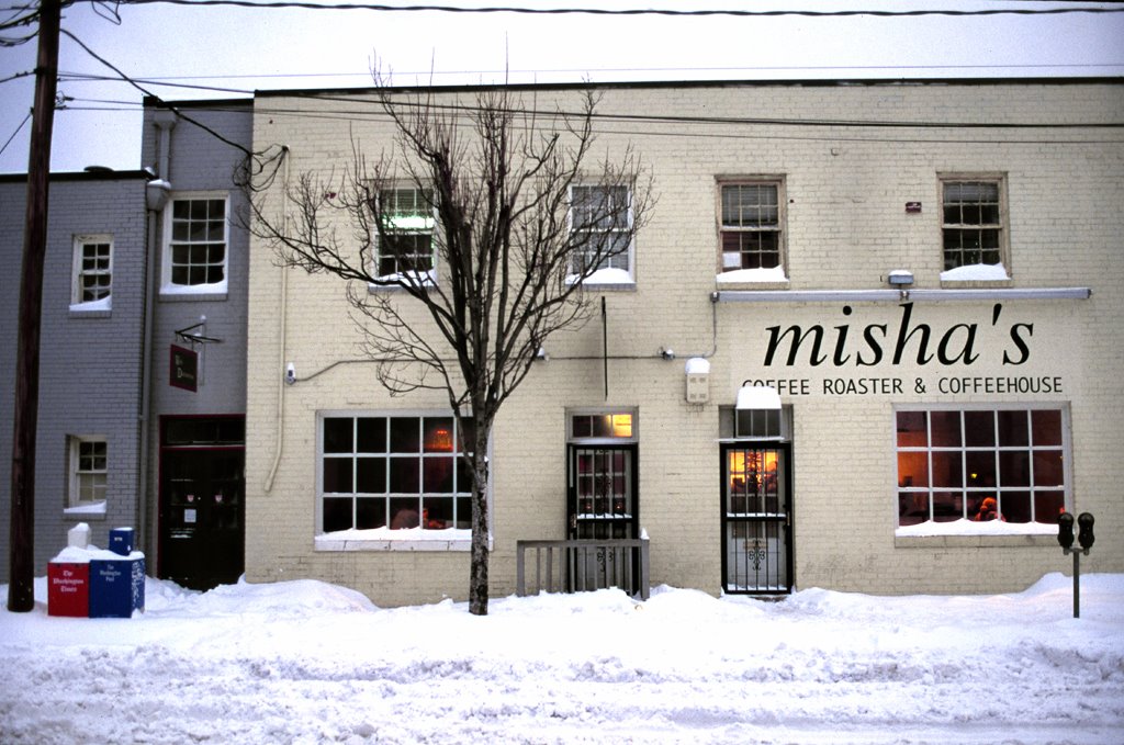 Misha's --- The only place open in the blizzard (Larger Size Repost) by Joe Gattuso