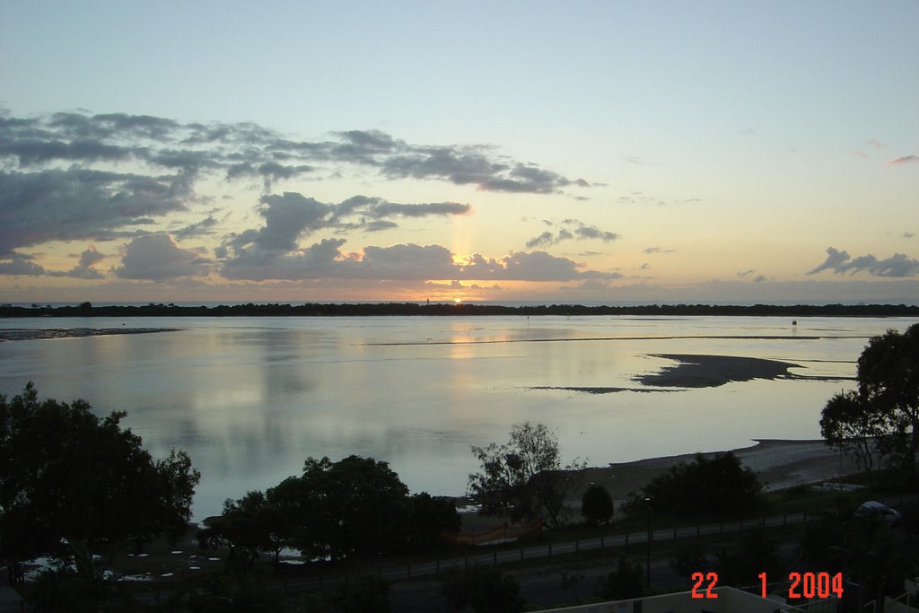 Pumicestone Channel at Sunrise by Lobster1