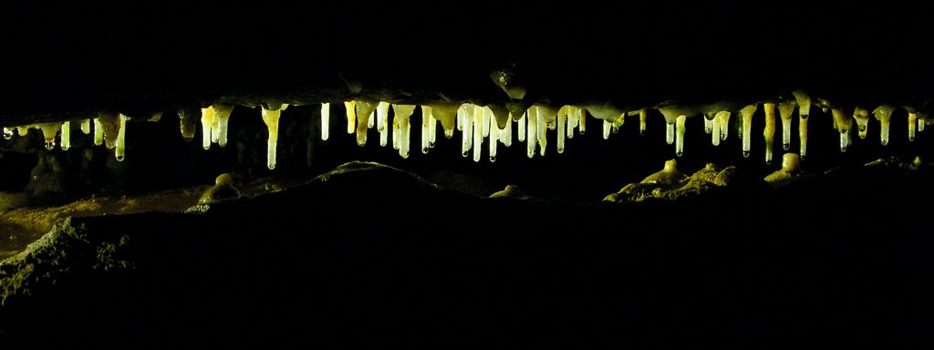 Soda straws, Crystal Cave, Spring Valley, Wisconsin by © Tom Cooper