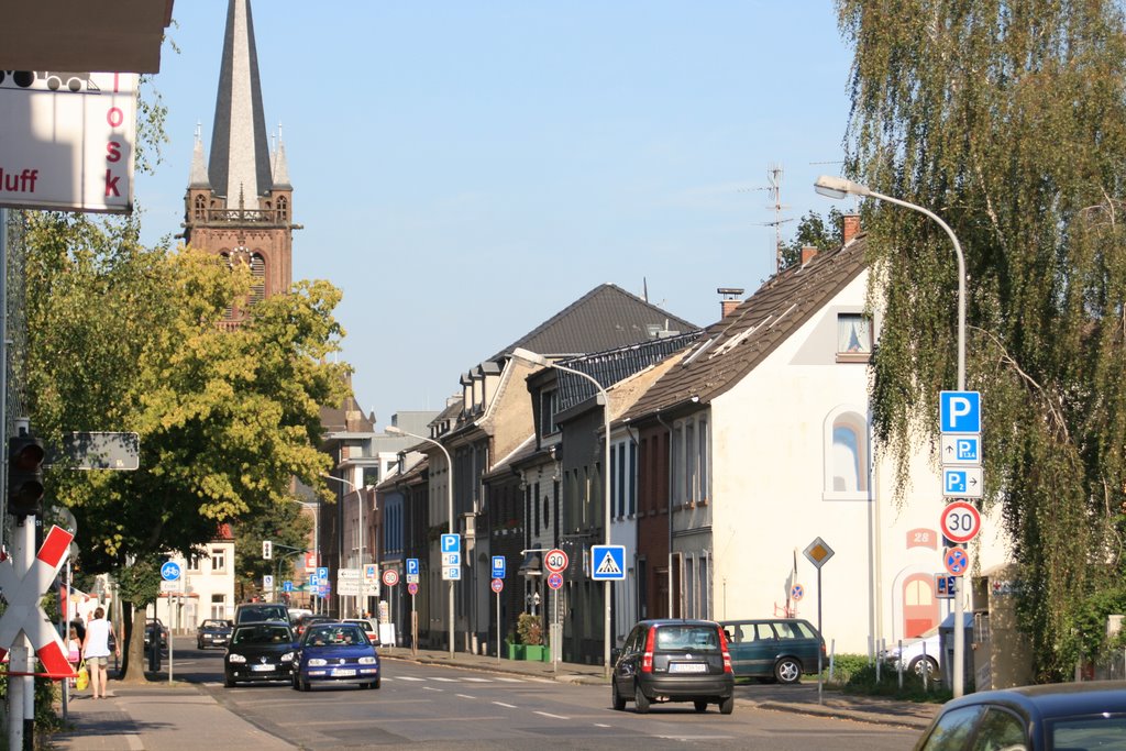 Einfahrt nach Hüls auf der Kempener Straße by Harry Kopka -