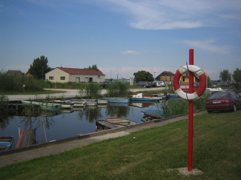 Lake Fertő / small boats laying in the "Fertő canal" by lalalalalalala1234