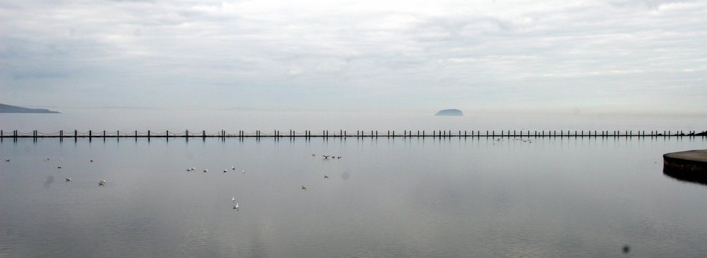 Steep Holm viewed across Knightstone Marine Lake by JerryLanfear