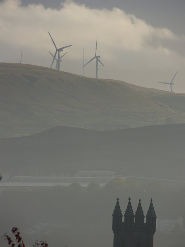 Scout moor in fog by dave hashdi