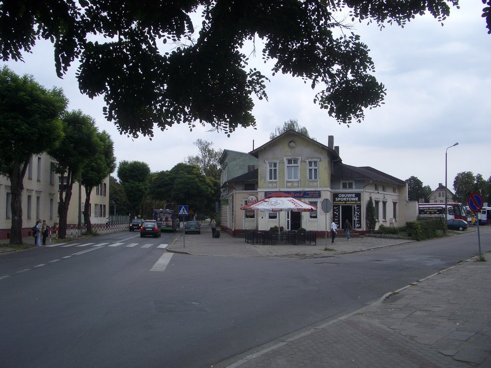 Schneidemühl. Alte Bahnhofstraße / Uscher Straße by mainwasser