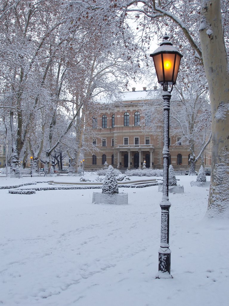 Zrinjevac Park, winter-snow by mailit2marko