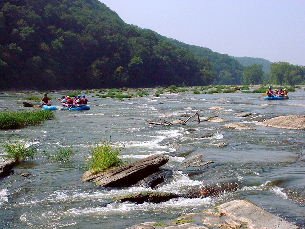 Shenandoah River at Harpers Ferry, summer 2004 by AntonT