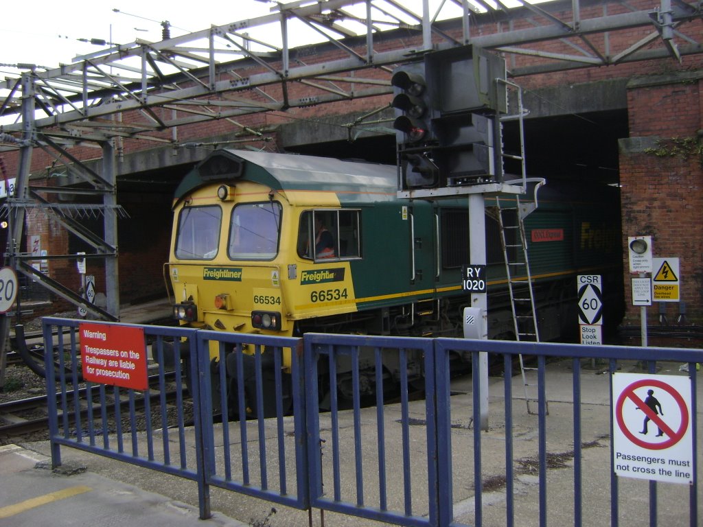 On the platform at Northampton by Tony Steel