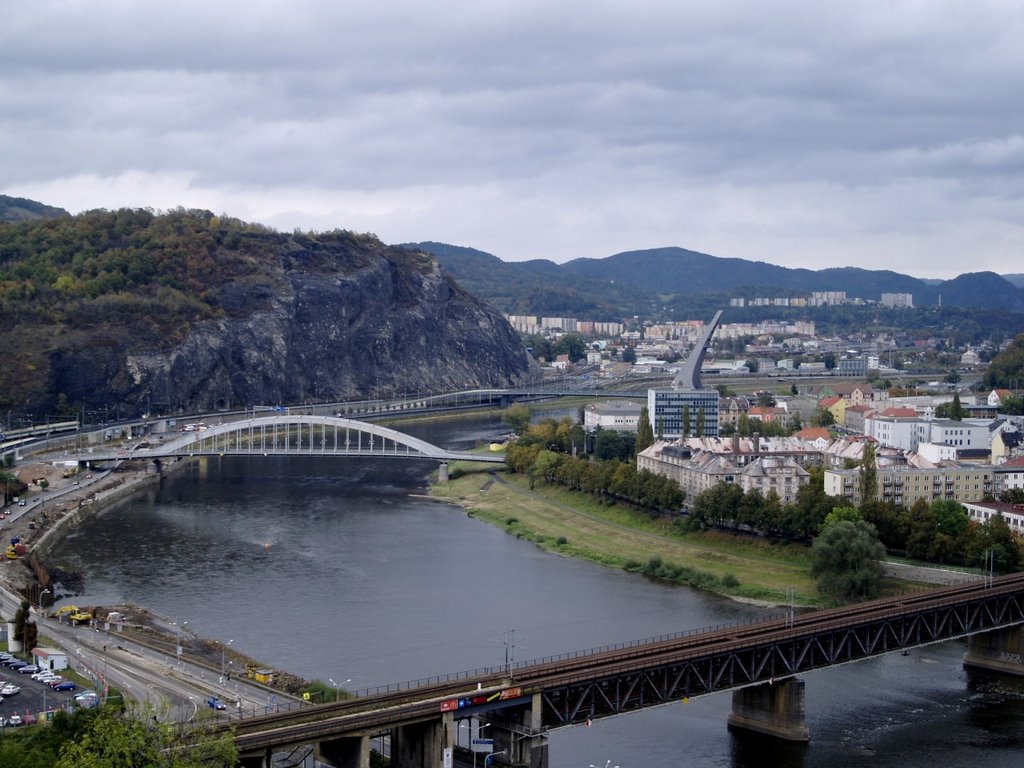 Three bridges in Ústí nad Labem by Marketa.L