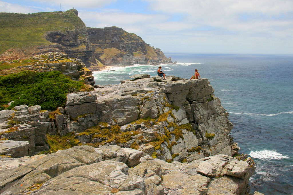 The Cape of Good Hope, clifftop view by Huw Harlech